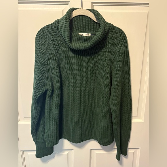 Alex Mill hunter green Chelsea turtleneck pullover sweater women’s size s small - Picture 1 of 4